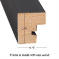 thumbnail image 3 of DesignOvation Gallery 8.5x11 Black Wood Document Picture Frame, Set of 4, 3 of 5