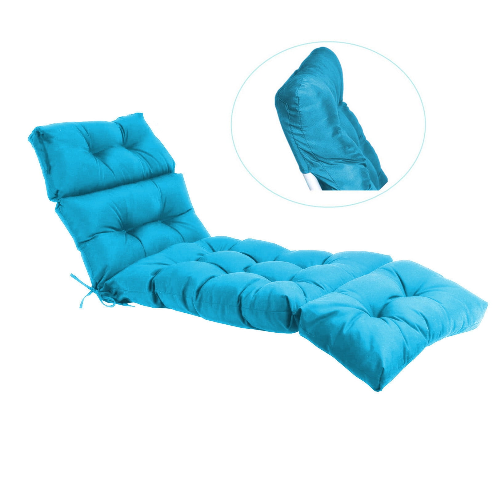 Outdoor Chaise Lounge Cushion 72.8" Sunproof Waterproof Inlife Garden Patio Rocking Chair Cushion