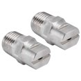 thumbnail image 4 of 2 Pcs Embout de Pulvérisation pour Ventilateur Plat en Acier Inoxydable, Grande Résistance, Durable, Débit d'Eau Réglable, Buse d'Atomisation à Large Angle 95°, 4 of 14