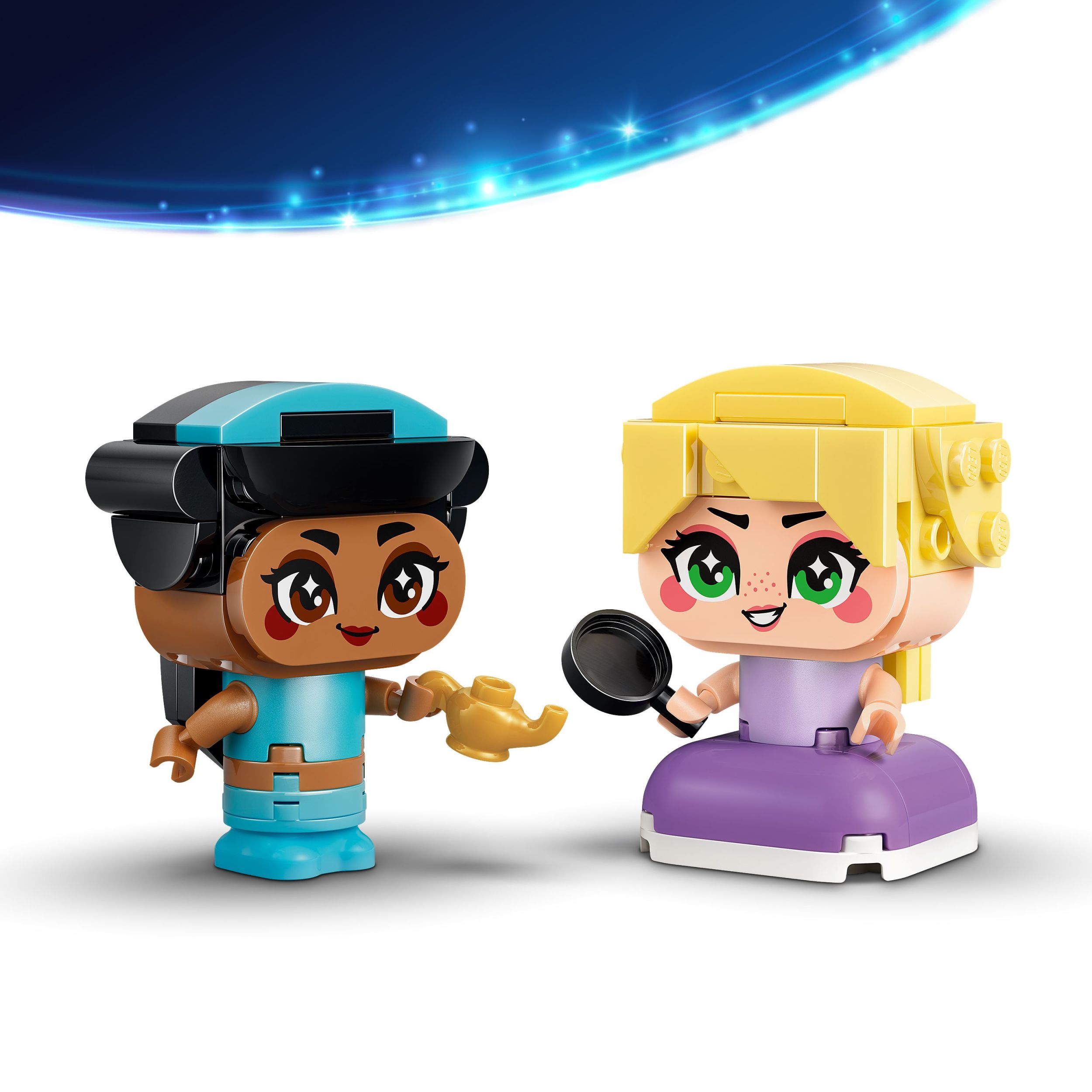 LEGO Disney Princess Mini Jasmine & Rapunzel Building Toy - Princess Toys for Girls & Boys, Ages 5+ - Disney Gifts for Kids - 43303