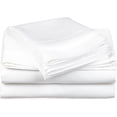 thumbnail image 1 of 900 Threat Count 100 % Egyptian Cotton 4-Pcs Sheet for Cot Bunk Bed-Perfect for Narrow Deep 15-Inch Solid Pattern, 1 of 4