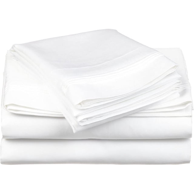 900 Threat Count 100 % Egyptian Cotton 4-Pcs Sheet for Cot Bunk Bed-Perfect for Narrow Deep 15-Inch Solid Pattern