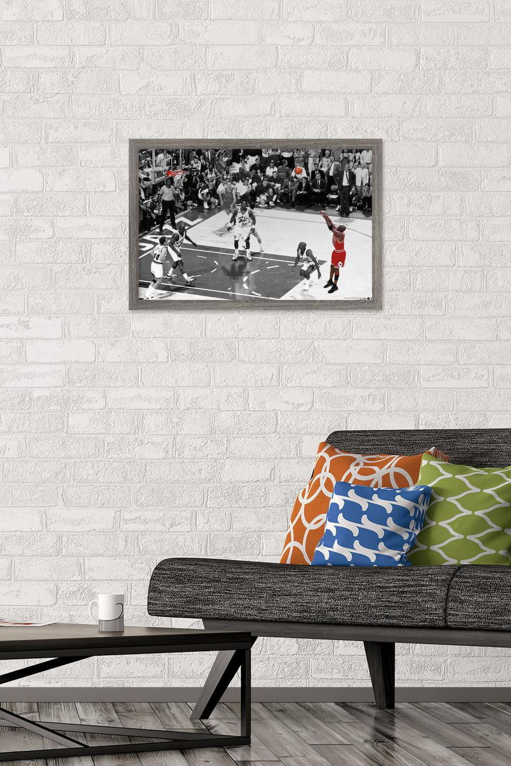 Michael Jordan - The Shot Horizontal Wall Poster, 22.375" x 34"