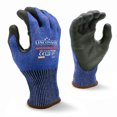 thumbnail image 1 of LINCONSON 3 Pack Level 5 Cut Resistant Safety Performance Series Construction Mechanic PU Work Gloves Thumb Double Reinforced (Medium,Blue), 1 of 3