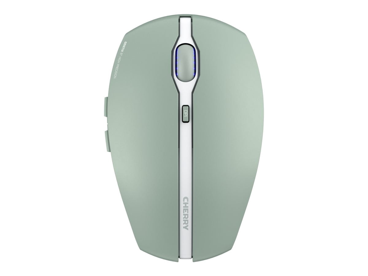 Cherry GENTIX BT Wireless Bluetooth Mouse, Multi-Device Function for up to 3 Devices, Switchable Resolution (1K/2K DPI), 7 Buttons and Scroll Wheel, Battery Operated (Agave Green)