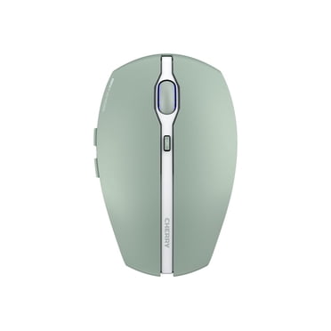 Cherry GENTIX BT Wireless Bluetooth Mouse, Multi-Device Function for up to 3 Devices, Switchable Resolution (1K/2K DPI), 7 Buttons and Scroll Wheel, Battery Operated (Agave Green)