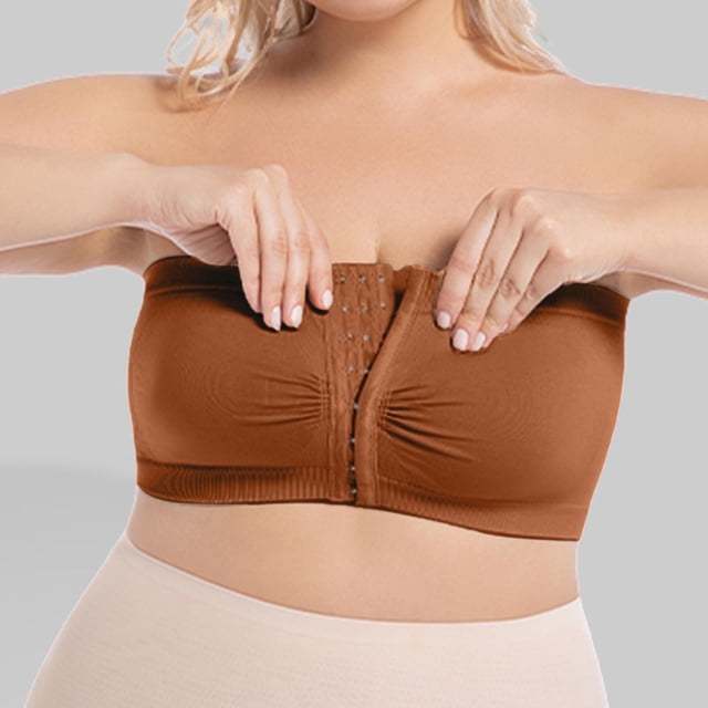 Versatile Front Closure Strapless Bra For Everyday Comfort And Casual Wear