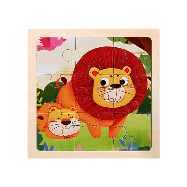 lionlar Montessori Puzzles Lion