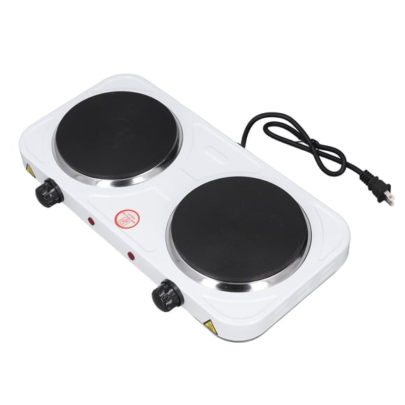 Electric Stove, Button Control Electric Cooker Plate White for Boiling