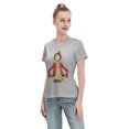 thumbnail image 4 of Women's Basic Short Sleeve T-Shirt One Piece Luffy, 4 of 6