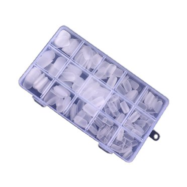 300Pcs Faux Ongles 15 Grilles Élimination Facile Ultra-Mince Sans Soudure Taille Mixte Extension Clou Clous Givré Carré Amande Ongles Ongles Ongles