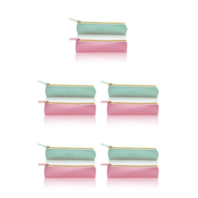 Youkk 2pieces Wide Application Leather Pencil Pen Case Sturdy And Durable For Organized Storage 5Set