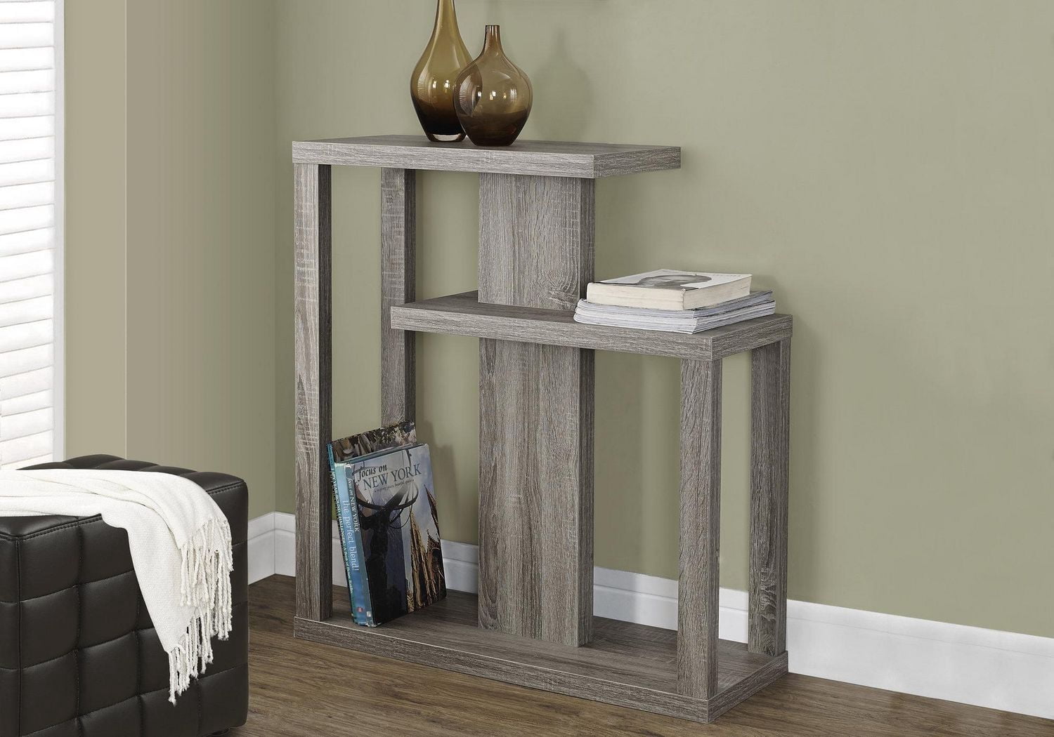 Monarch Specialties Table D'appoint, Console, Entrée, Étroit, Sofa, Salon, Chambre À Coucher, Stratifié, Brun, Contemporain, Moderne