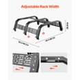 thumbnail image 3 of VEVOR Overland Truck Bed Rack 900 lbs Capacity Fit Full Size & Mid-Size Trucks, 3 of 9