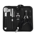 thumbnail image 1 of Manicure Set Stainless Steel Nail Set Pedicure Set Fingernails Toenails Clippers Sharp Nail Cutter Hair Grooming Kit Travel Case, 1 of 7