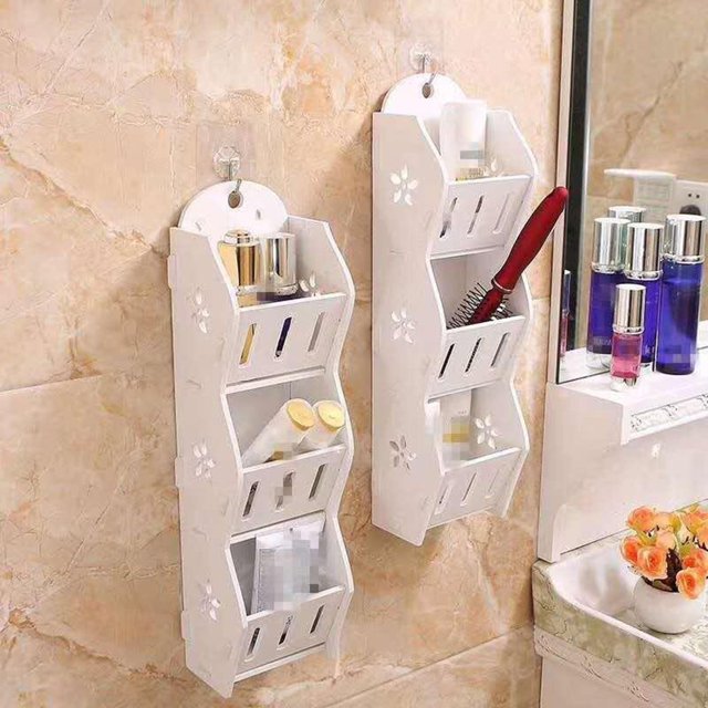 Wall-mounted Shelf Cosmetic Wall Hanging Organizer Storage Rack For Bathroom Cosmetics Makeup Durable Rack