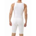 thumbnail image 3 of Underworks Mens Compression Bodysuit Girdle - No Rear Zipper Medium White, 3 of 5