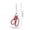 Rouge, variante sur Cadeaux de Bureau Ensemble Multifonction en Acier Inoxydable Ciseaux pour Étudiants Artisanat Ciseaux Bicolores Matériaux d'Enseignement à Domicile Cadeau de Bureau Ciseaux Ciseaux pour Bureau