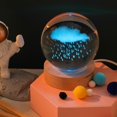 thumbnail image 3 of 3d Glowing Crystal Ball Night Light Ornament Creative Coloful Night Scene Lamp With Base For Home Decor Gift, 3 of 9