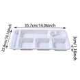 thumbnail image 3 of Binwennn Heat Imitation Porcelain Compartment Fast Food Trays Specifically Designed For School And Unit Canteens Commercial Grade Tableware Place Mats Indoor Set Outdoor Table Setting for 2 Dining, 3 of 4