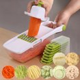 thumbnail image 5 of Fufafayo Vegetable Cutting Machine Multi-Function Shredder, Stainless Steel Kitchen Slicer, Home Food Chopper for Cabbage Carrot Cucumber, Vegetable Cutter Planer for Salad Prep, 5 of 5