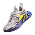thumbnail image 1 of MIASHUI Chaussures de Course pour Enfants Garçons Filles, Chaussures de Jogging Décontractées pour le Gym, Gris, 10-10,5 Ans, 1 of 9