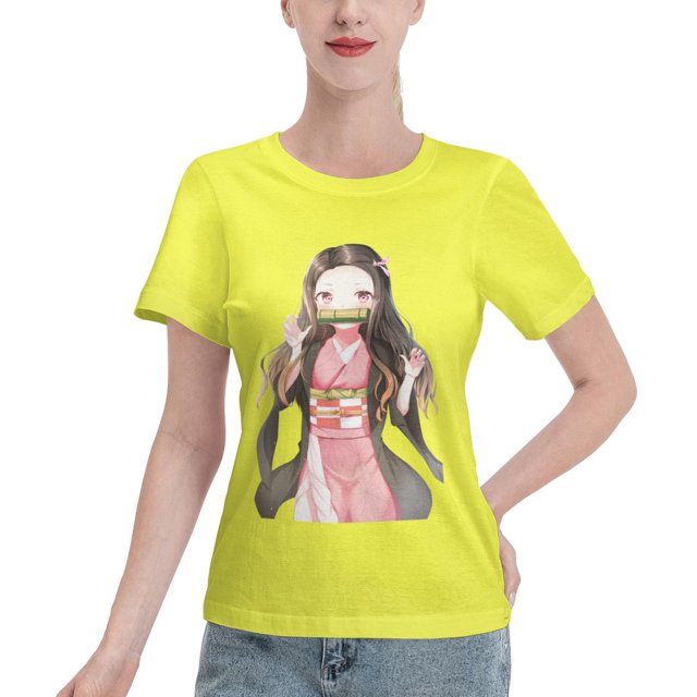 Women's Basic Short Sleeve T-Shirt Demon Slayer Blade Nidouzi