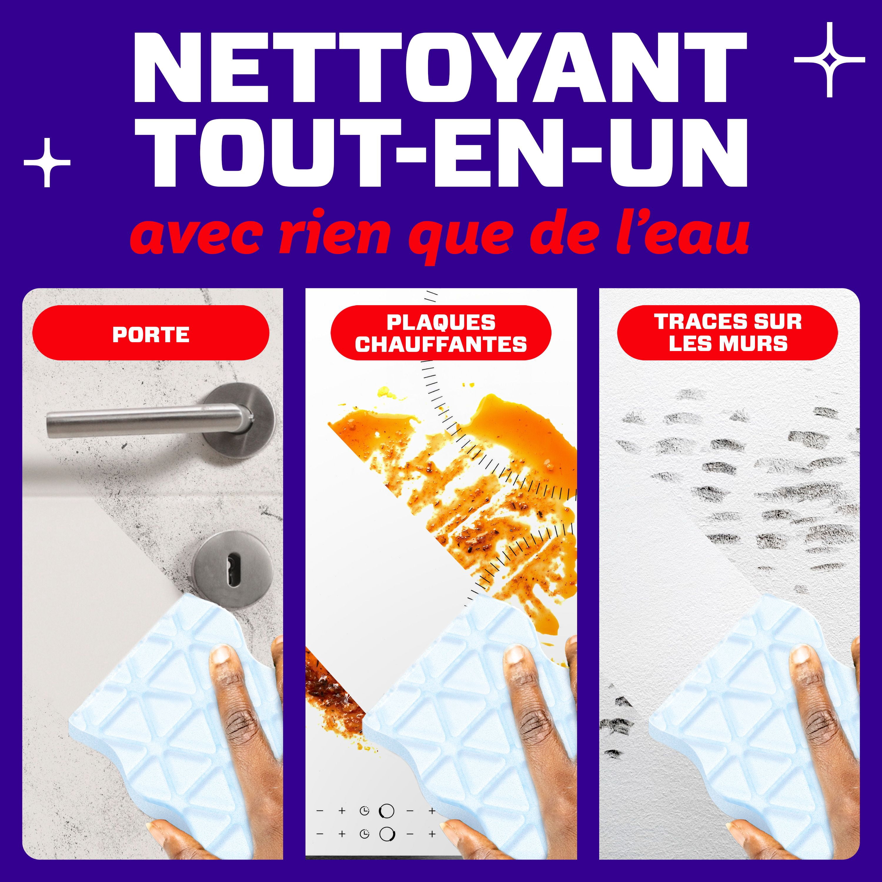 Éponge Effaceur magique M. Net, nettoyant tout usage, récurant nettoyant, Extra résistant, 4 u