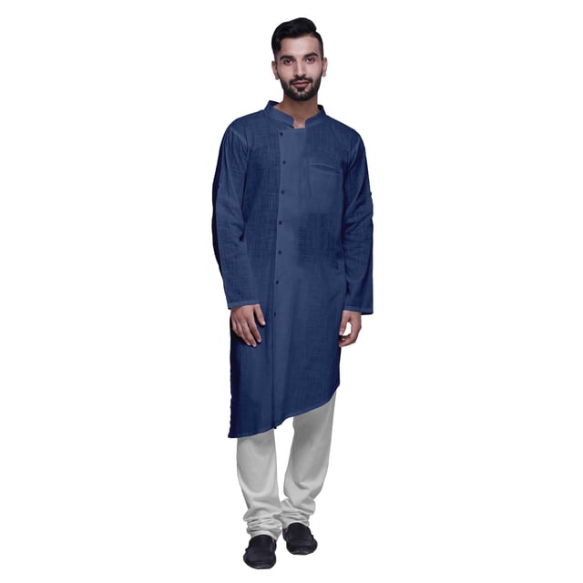 Atasi Ensemble Kurta en Coton pour Hommes Designer Décontracté Kurta Pyjama Uni