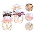 thumbnail image 3 of MasteelfCA 4PCS Vintage Retro Scarf Buckle Flower Pattern Zinc Alloy Scarf Buckle, 3 of 8