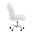 thumbnail image 4 of Cassia Faux Flokati Armless Office Chair, 4 of 9