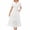 White# summer dresses for women, variant on Oksale Eyelet Beach Dresses for Women Summer Vacation Hollow Out Midi Dress with Pockets Loose Short Sleeve Sundresses Trendy Notch Neck Fashion Clothes Yellow L