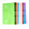 thumbnail image 3 of Pastry Mat Extra Large Thick Silicone Baking Mat with Measurements Non Stick Non Pastry Rolling Mat (Pink), 3 of 4