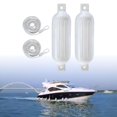 thumbnail image 3 of ZLight 2x Boat Fenders 6mm x 1.5M Collision PVC Anti Ropes for Docking Pontoon White G0 White Rope Rope 6x1.5m, 3 of 6