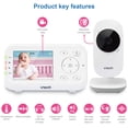 thumbnail image 2 of VTech Moniteur Numérique pour Bébé avec Capteur de Température, 1 Unité, Blanc, 2 of 5