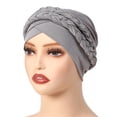 thumbnail image 3 of Milk Silk Hijab Headband Two Tone Solid Color Head Wrap With Design for Everyday Wear and Comfort, 3 of 3