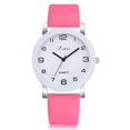 thumbnail image 1 of Montre Femme Fille Mode Cadran Numérique Bracelet Quartz Ronde Décontractée en Cuir PU Montres Montre-Bracelet, 1 of 9