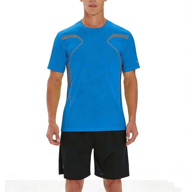 Ceisia Men's Athletic Tracksuit Sets | Breathable Crew Neck Tee & Drawstring Shorts | Summer Sports Outfits Gift