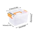 thumbnail image 4 of Home Textile Storage Transparent Multifunctional Storage for Household Living Room Bedroom Toys Clothing Sorting Stackable and Proof Solutions, 4 of 7