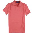 thumbnail image 1 of Ralph Lauren Mens Ribbed Cuff Polo Shirt, Pink, XX-Large, 1 of 2