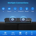 thumbnail image 4 of AUOSHI 2.1ch Sound Bar for TV, 60W Small Soundbar with Subwoofer, Surround Sound System Bluetooth Speaker with Bluetooth/HDMI-ARC/Opt/AUX/USB Connection for TV /PC/Projectors, Remote Control,16.5inch, 4 of 11
