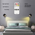 thumbnail image 4 of RKSTN Lights 3 Brightness Level Magnetic Wall Lamp Multifunctional Household Rechargeable Remote Control LED Night Light Bedside Lamp Cordless For Study Reading Bedside Lights, 4 of 9