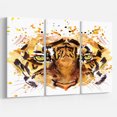 thumbnail image 3 of Impression sur toile « yeux avec le feu » Design Art, 3 of 3