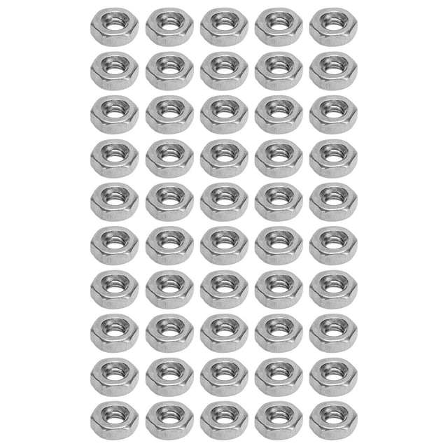 ANGGREK Thread Nut, Hex Nuts A2-70 Stainless Steel For Industrial Machinery For Accuracy Screw