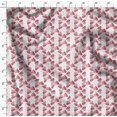 thumbnail image 4 of Soimoi White polyester Crepe Fabric Red Heart Decor Fabric Printed Yard 42 Inch Wide, 4 of 6