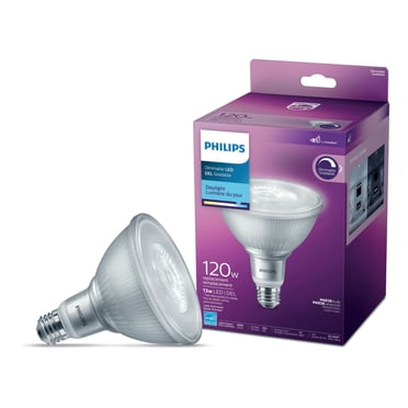 Philips LED PAR38 E26 120W Equivalent Reflector Energy Saving Light Bulb, Dimmable Bright White (3000K)