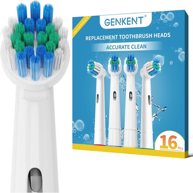 Replacement Toothbrush Heads, Toothbrush Heads Compatible with Oral B Toothbrush(16 Pack)