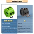 thumbnail image 4 of ORUYROP Winch Cable Hook Stopper 2 Pack, Silicone Rubber Stopper Protects Synthetic Winch Rope, Towing Hook, Cable Line for ATV UTV, Green, 4 of 7
