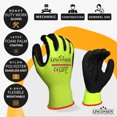 thumbnail image 2 of LINCONSON 12 pack Safety Performance Series Construction Mechanics Work Gloves (XXL, Green), 2 of 7