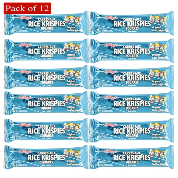 Kellogg's Rice Krispies Squares Original Big Bar 12x62g, 744g box